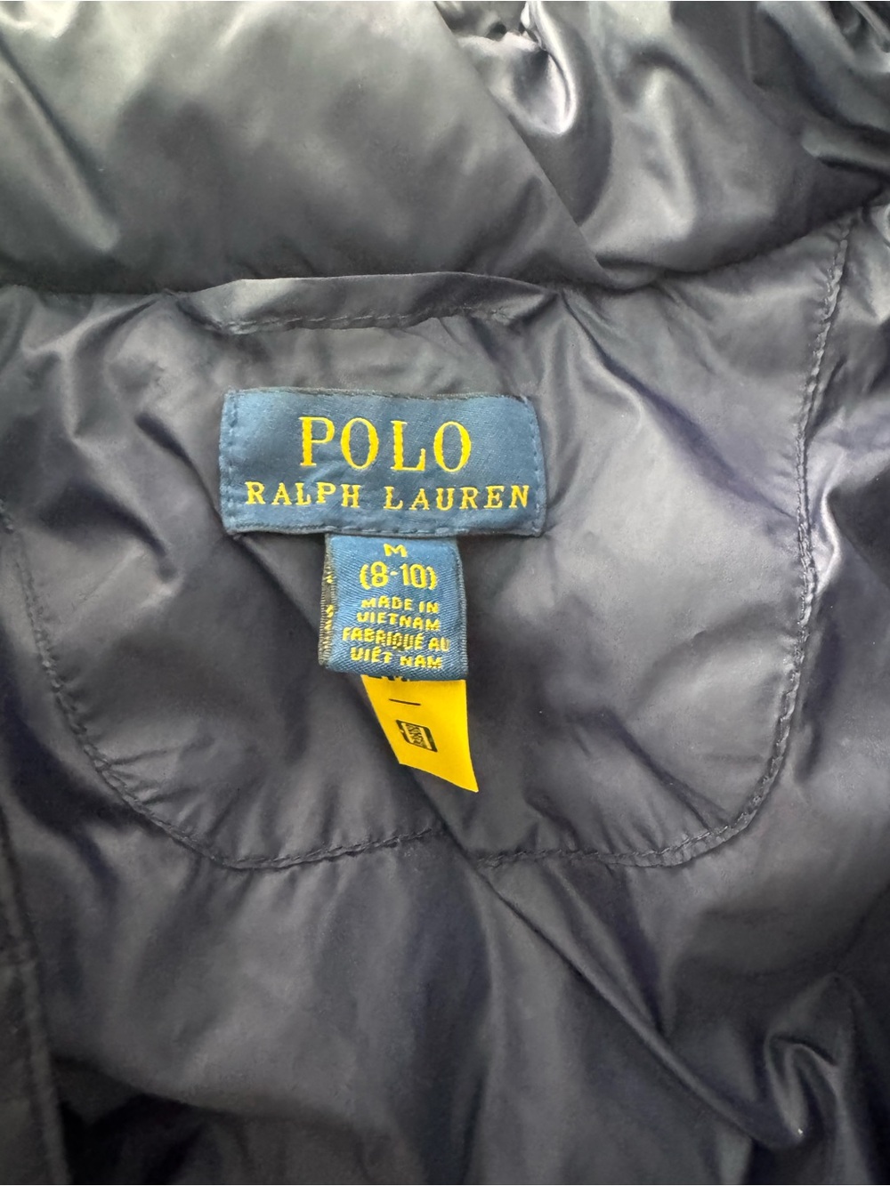 Polo by Ralph Lauren Navy Multicolor Logo Quilted Puffer Jacket - Kids - Picture 2 of 2